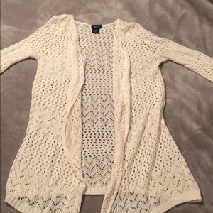 White cardigan